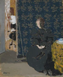 Sitzende Frau mit einer Tasse Kaffee, 1893
